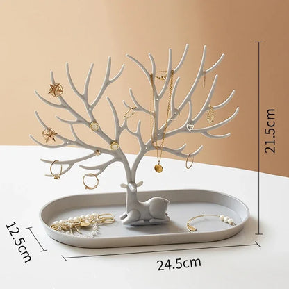 Porte-bijoux arbre - Arbre porte-colliers et boucles d'oreilles - Garde Bijoux
