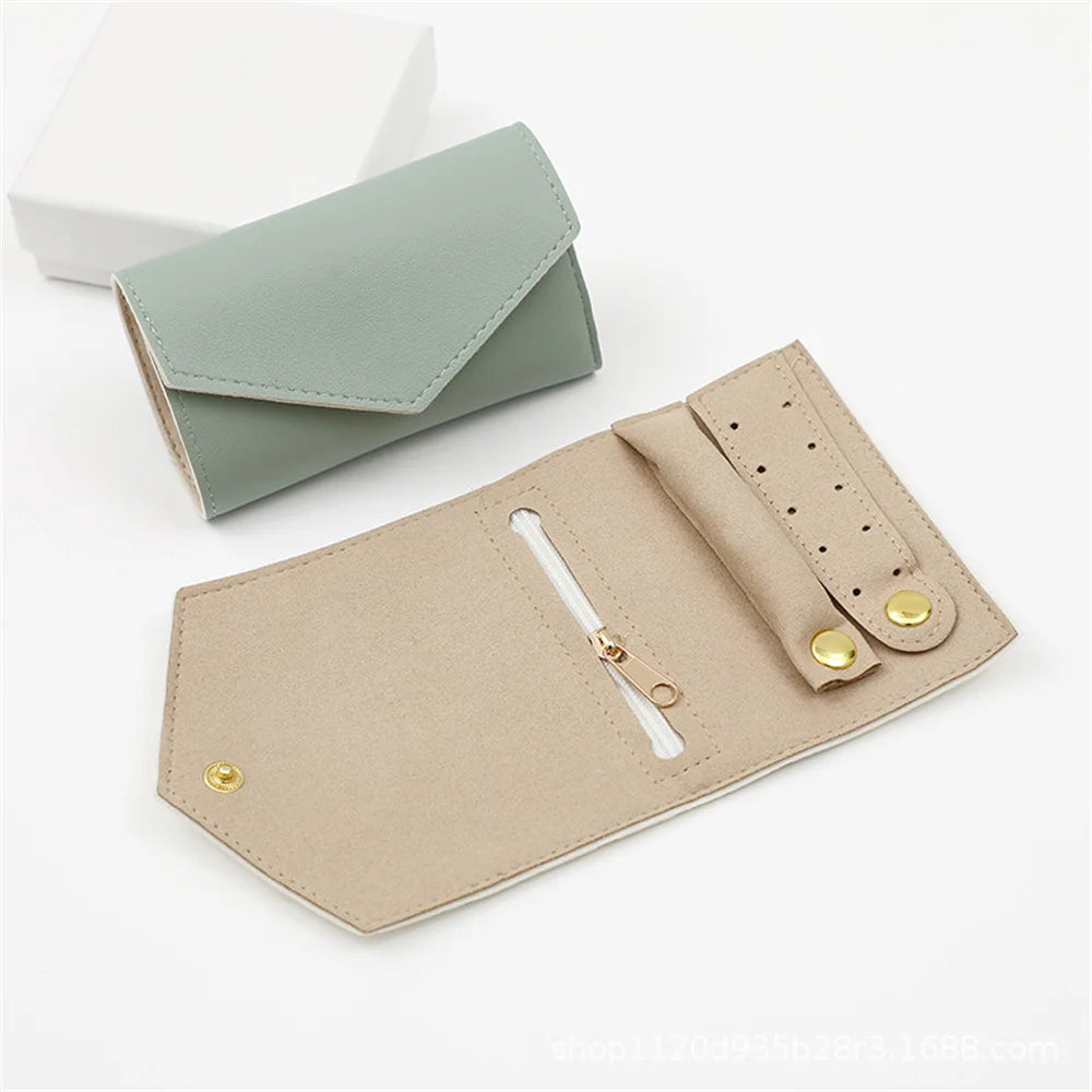 Pochette de voyage Gisèle - Trousse à bijoux compacte avec compartiment zippé - Garde Bijoux