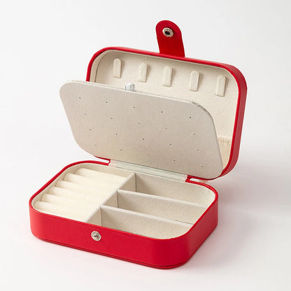 Boîte de voyage Huguette - vue latérale montrant la finesse du coffret de voyage - Garde Bijoux