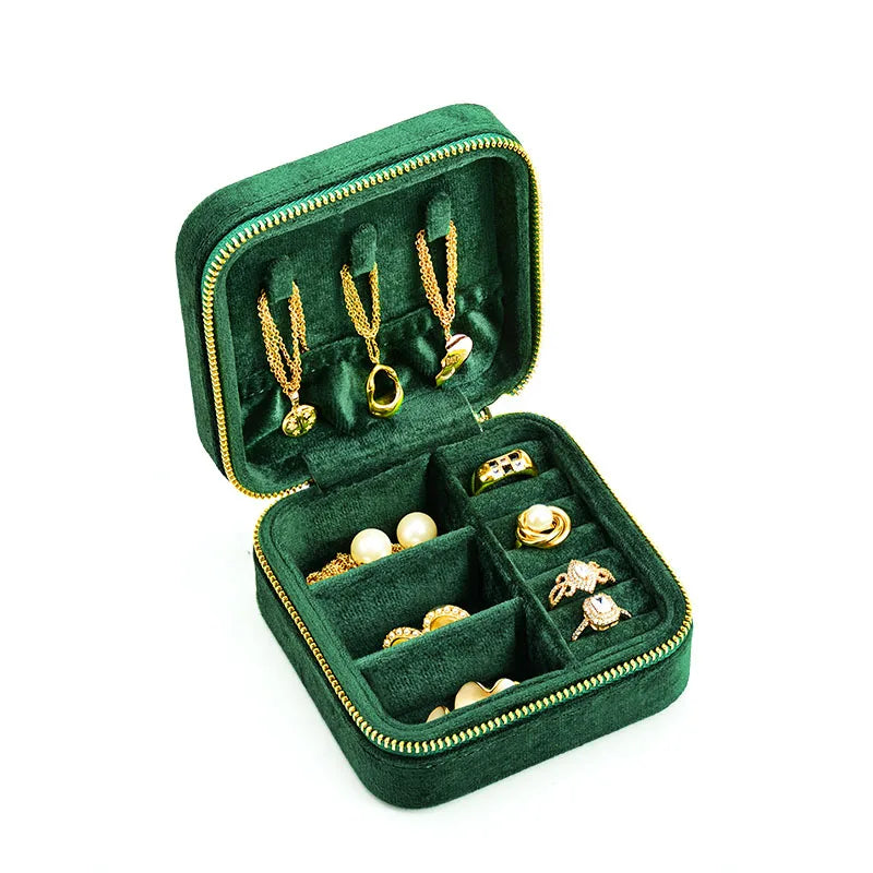 Boîte de voyage Camille - Coffret à bijoux carré avec rangement modulable - Garde Bijoux