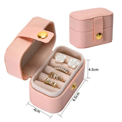 Boîte de voyage Inès - Petite mallette nomade pour bagues et boucles - Garde Bijoux