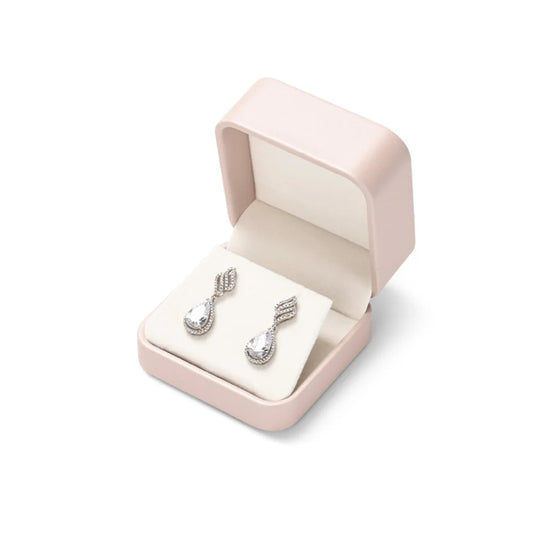 Écrin à boucles  d'oreilles rose - Petite boîte cadeau pour boucles - Garde Bijoux