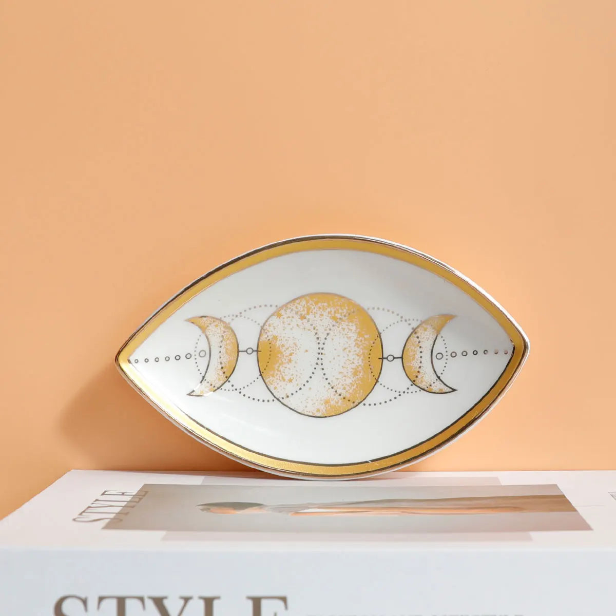 Coupelle à bijoux œil - Vide poche original en céramique multicolore - Garde Bijoux