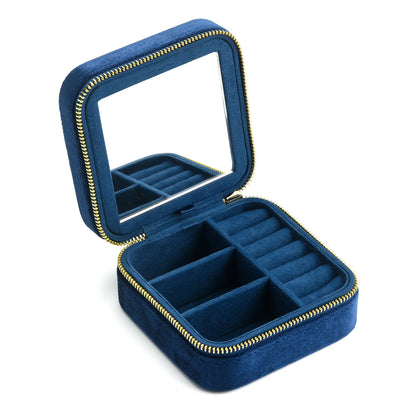 Boîte de voyage Juliette - Vue de cote de l ecrin compact de voyage pour accessoires - Garde Bijoux
