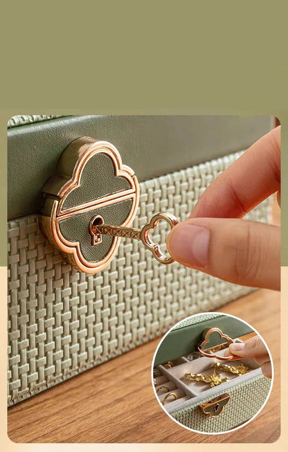 Boîte à bijoux Sylvestre - Écrin rectangulaire pour bagues et colliers - Garde Bijoux