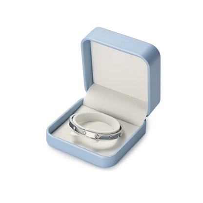 Boîte à bijoux bleue - Boîte à bijoux en simili cuir bleu - Garde Bijoux