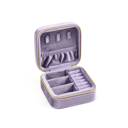 Boîte de voyage Camille - Petite trousse à bijoux portable couleur retro - Garde Bijoux