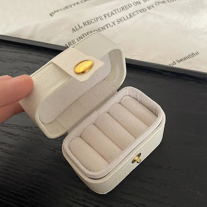 Boîte de voyage Inès - Coffret de voyage compact en simili cuir - Garde Bijoux