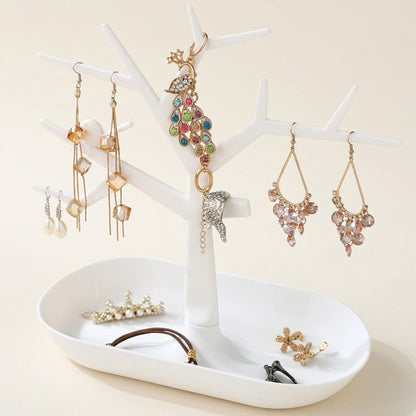 Arbre à bijoux avec plateau de rangement - Branches Ancestrales