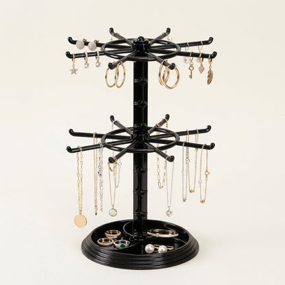 Présentoir à bijoux rotatif multi-niveaux ajustable